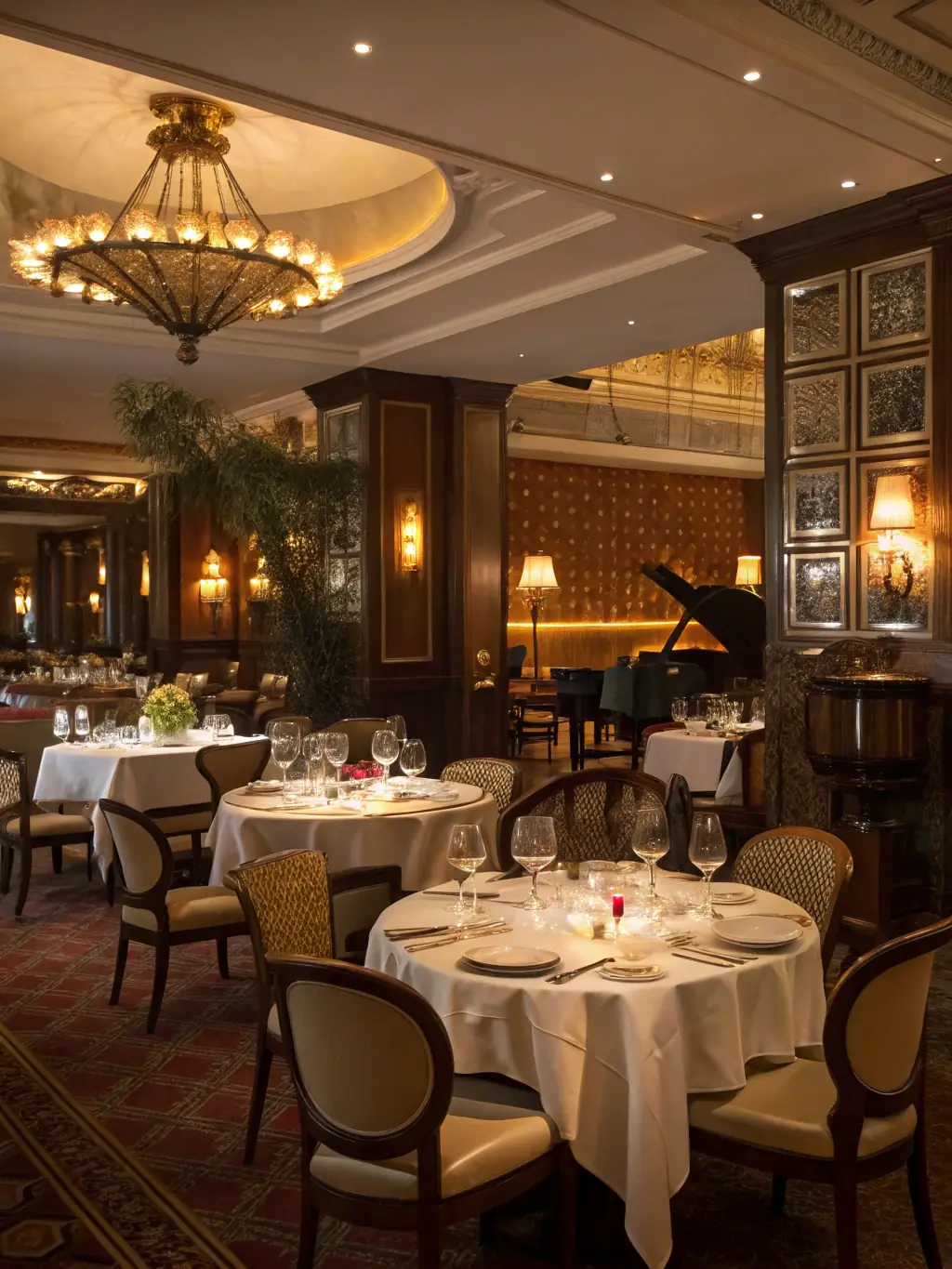 A photograph of a Michelin-starred restaurant in Rome, Italy, featuring exquisitely plated dishes, a sophisticated ambiance, and attentive service.